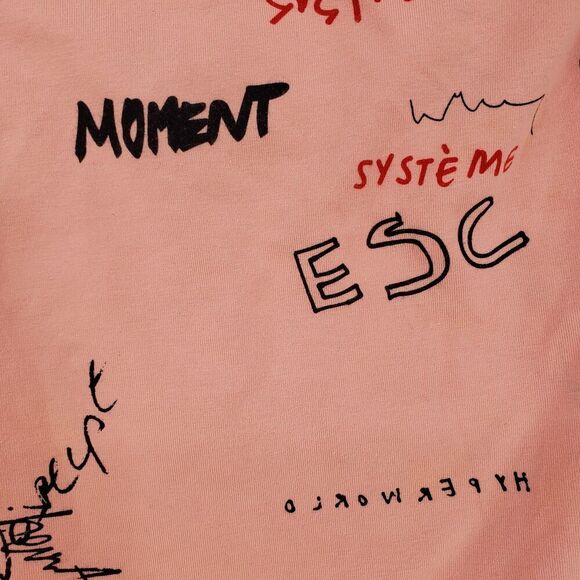 Adidas Bodysuit Womens Large Pink One Shoulder Long Sleeve Graphic GD3042 ESC - Picture 4 of 13